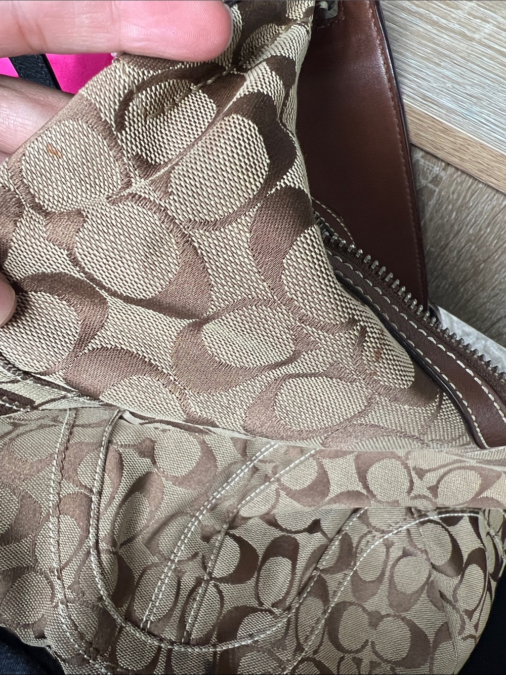 Vintage Coach Y2K Signature Hobo Shoulder Bag - Picture 5 of 5